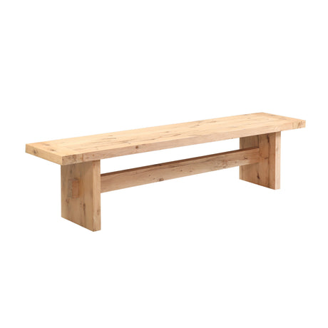 Flagstaff 74" Bench in Natural Distressed Oak from Home Trends & Design - Luna Furniture