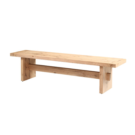Flagstaff 74" Bench in Natural Distressed Oak from Home Trends & Design - Luna Furniture