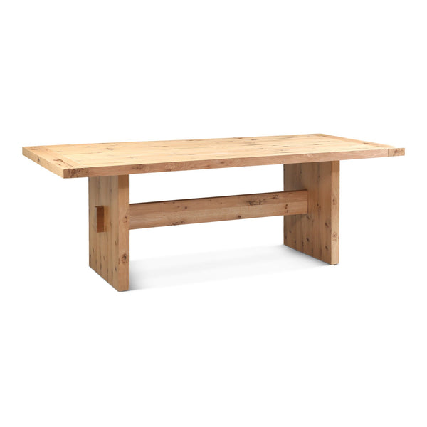 Flagstaff 85" Dining Table in Natural Distressed Oak
