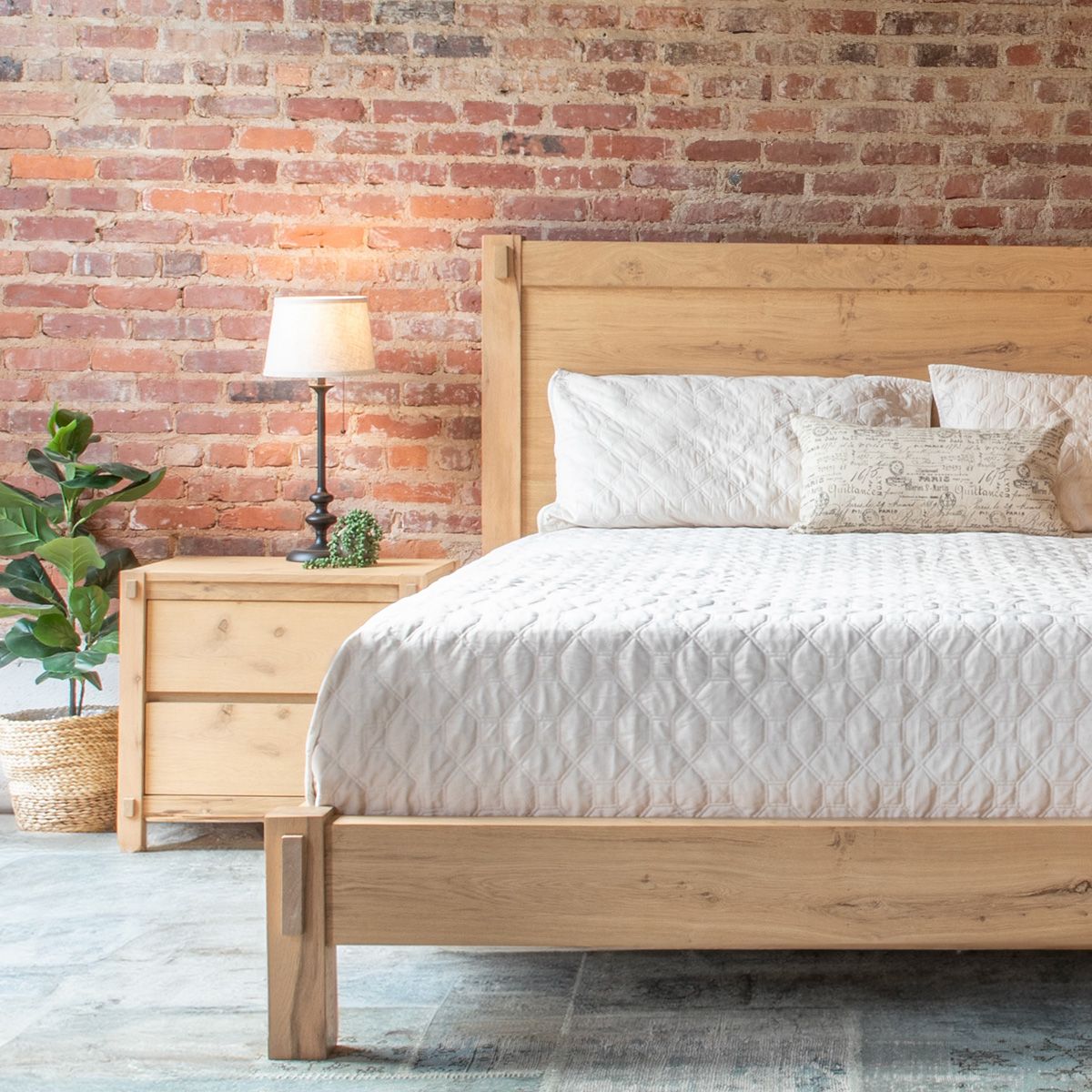 Flagstaff 26" Nightstand in Distressed Oak from Home Trends & Design - Luna Furniture