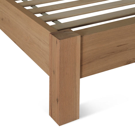 Flagstaff Queen Bed in Distressed Oak from Home Trends & Design - Luna Furniture
