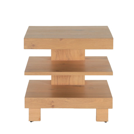 Flagstaff 24" Side Table in Natural Distressed Oak from Home Trends & Design - Luna Furniture