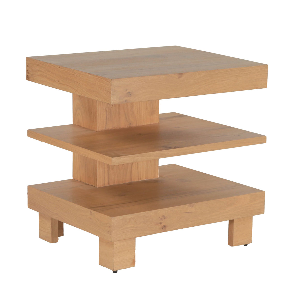 Flagstaff 24" Side Table in Natural Distressed Oak from Home Trends & Design - Luna Furniture