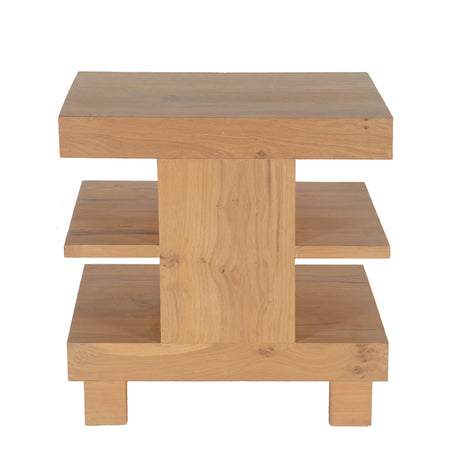 Flagstaff 24" Side Table in Natural Distressed Oak from Home Trends & Design - Luna Furniture