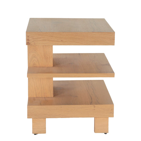 Flagstaff 24" Side Table in Natural Distressed Oak from Home Trends & Design - Luna Furniture