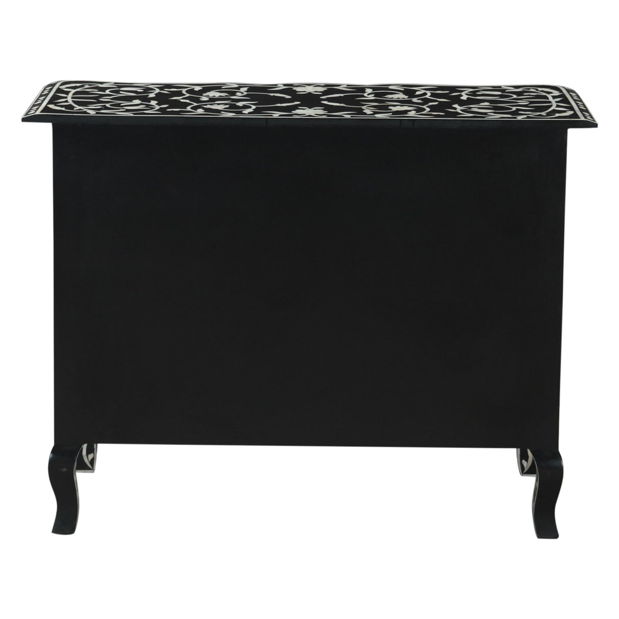 Fleur 42" Two Drawer Chest with Floral Horn Inlay from Home Trends & Design - Luna Furniture