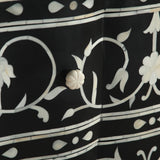 Fleur 42" Two Drawer Chest with Floral Horn Inlay from Home Trends & Design - Luna Furniture
