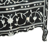 Fleur 42" Two Drawer Chest with Floral Horn Inlay from Home Trends & Design - Luna Furniture