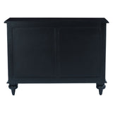 Fleur 50" Two Door Sideboard with Floral Horn Inlay and Wood