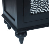 Fleur 50" Two Door Sideboard with Floral Horn Inlay and Wood