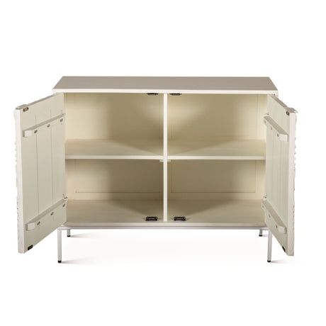 Fern 38" Cabinet with Two Doors in Coastal White from Home Trends & Design - Luna Furniture