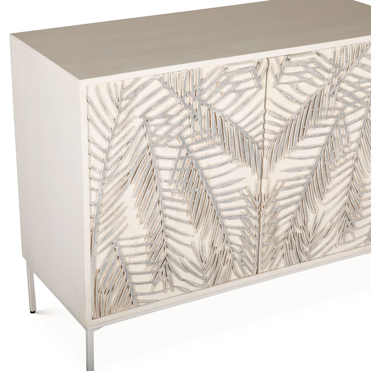 Fern 38" Cabinet with Two Doors in Coastal White from Home Trends & Design - Luna Furniture