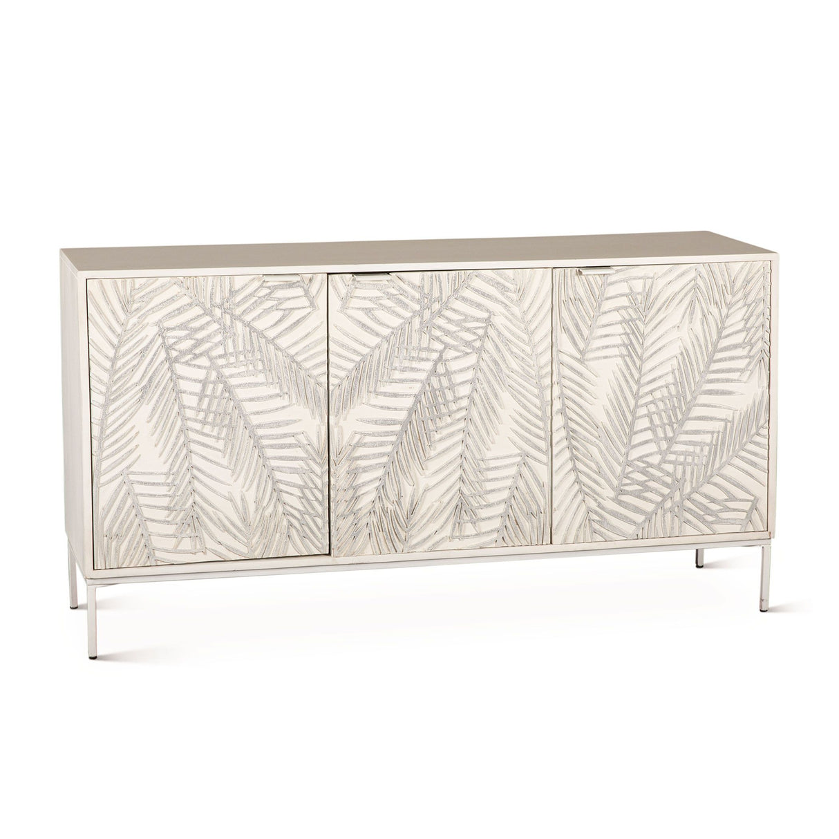 Fern 57" Sideboard with Three Doors in Coastal White from Home Trends & Design - Luna Furniture