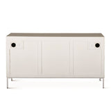 Fern 57" Sideboard with Three Doors in Coastal White from Home Trends & Design - Luna Furniture