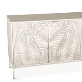 Fern 57" Sideboard with Three Doors in Coastal White from Home Trends & Design - Luna Furniture