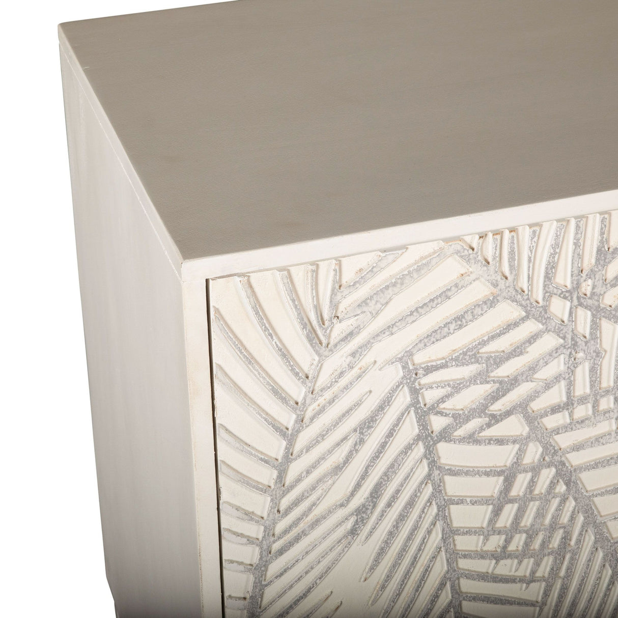 Fern 57" Sideboard with Three Doors in Coastal White from Home Trends & Design - Luna Furniture