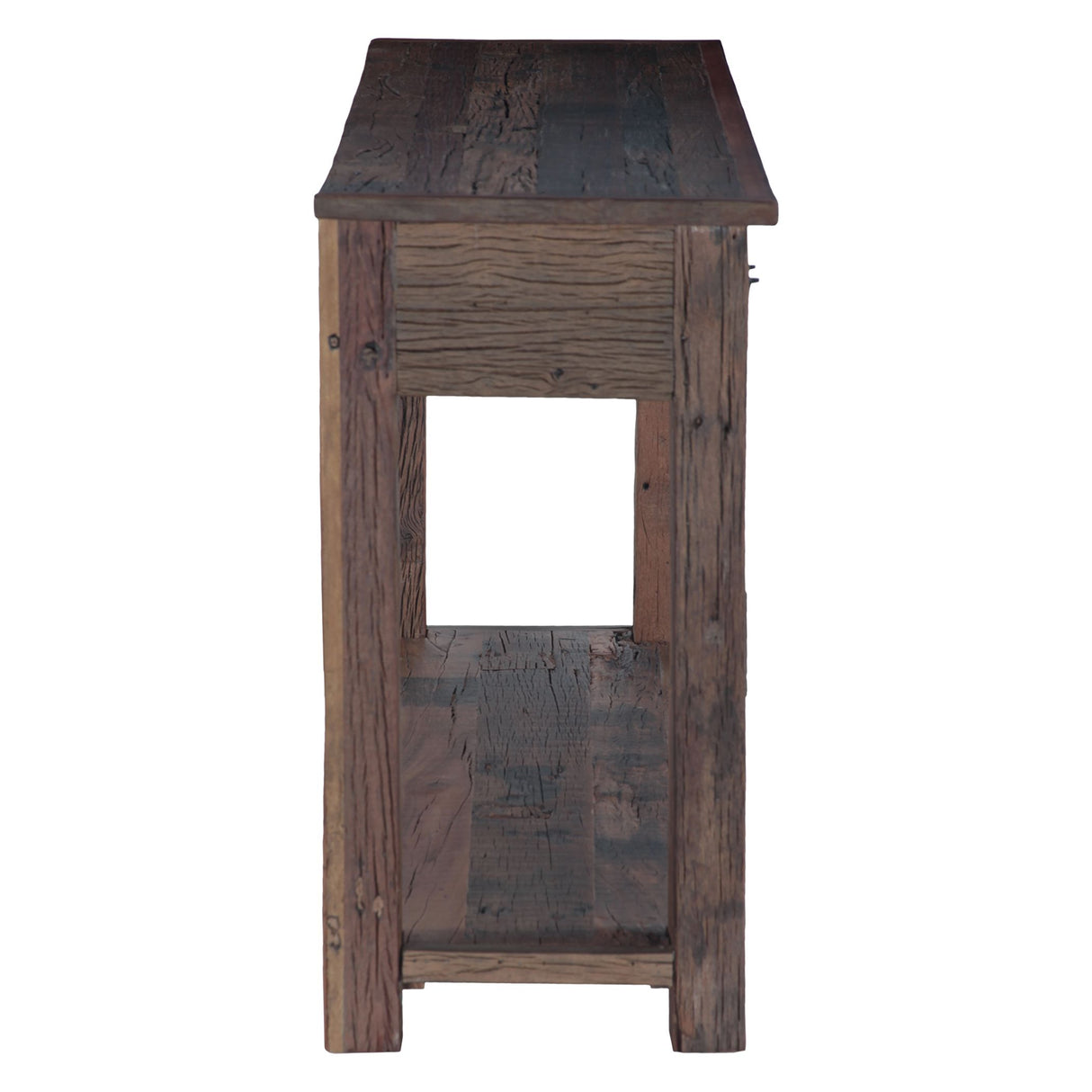 Hacienda 50" Console Table with Three Drawers in Reclaimed Wood from Home Trends & Design - Luna Furniture