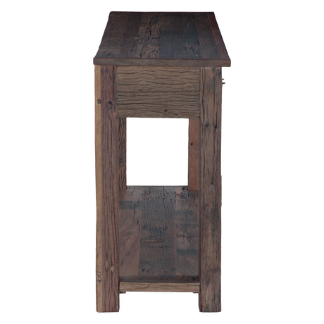 Hacienda 50" Console Table with Three Drawers in Reclaimed Wood from Home Trends & Design - Luna Furniture