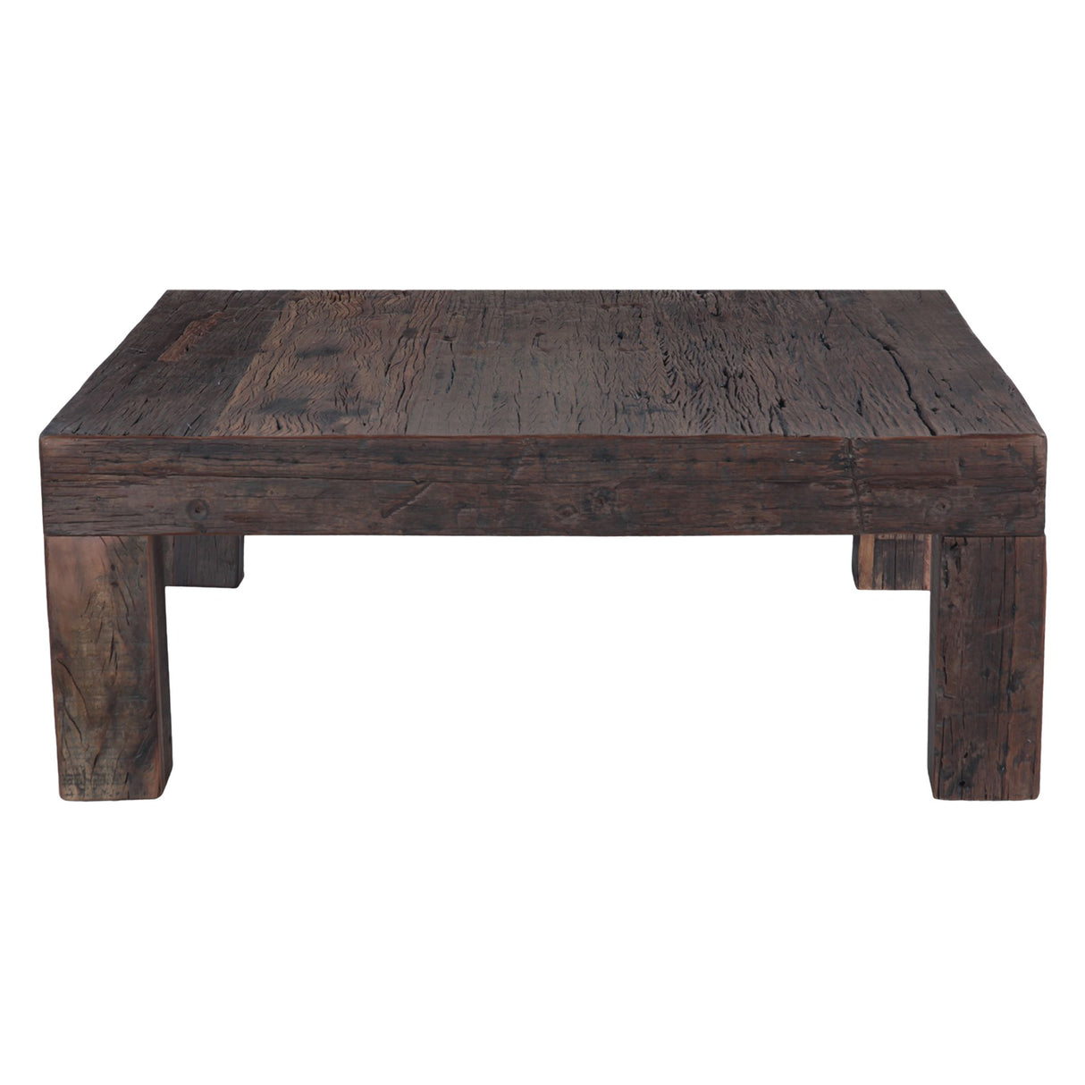 Hacienda 48" Square Coffee Table in Reclaimed Hardwood from Home Trends & Design - Luna Furniture