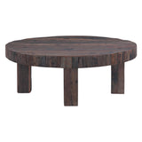 Hacienda 47" Round Coffee Table in Reclaimed Wood from Home Trends & Design - Luna Furniture
