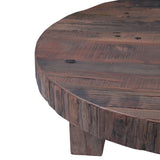 Hacienda 47" Round Coffee Table in Reclaimed Wood from Home Trends & Design - Luna Furniture