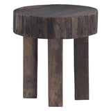 Hacienda 24" Round Side Table in Reclaimed Hardwood from Home Trends & Design - Luna Furniture