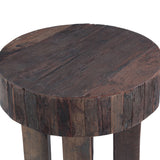 Hacienda 24" Round Side Table in Reclaimed Hardwood from Home Trends & Design - Luna Furniture
