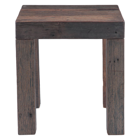 Hacienda 24" Square Side Table in Reclaimed Wood from Home Trends & Design - Luna Furniture