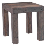 Hacienda 24" Square Side Table in Reclaimed Wood from Home Trends & Design - Luna Furniture
