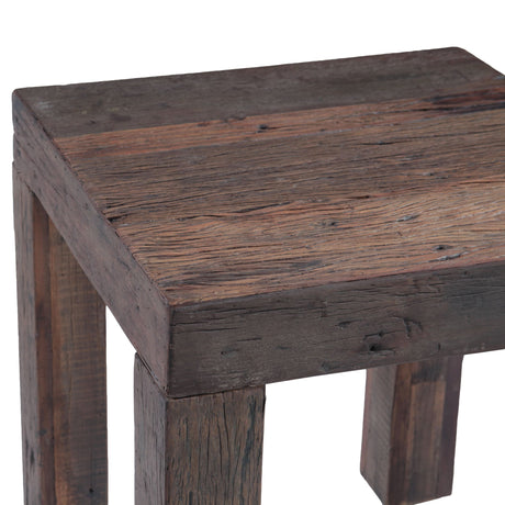 Hacienda 24" Square Side Table in Reclaimed Wood from Home Trends & Design - Luna Furniture