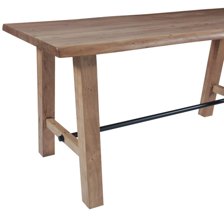 High Country 87" Bar Table in Natural Acacia from Home Trends & Design - Luna Furniture