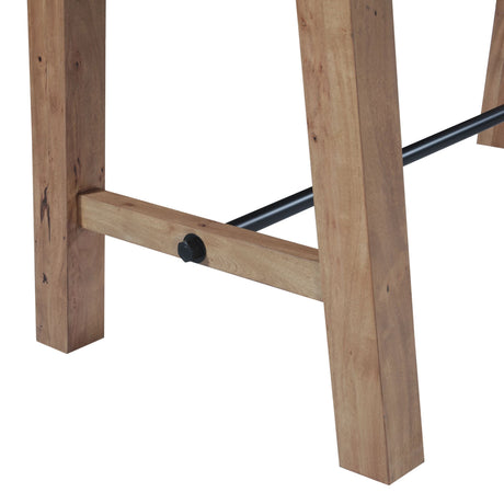 High Country 87" Bar Table in Natural Acacia from Home Trends & Design - Luna Furniture