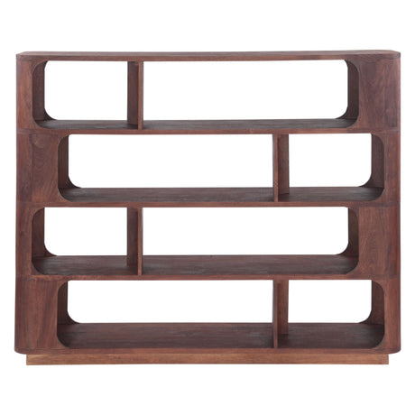 Henderson 67" Wide Bookshelf in Pecan Brown from Home Trends & Design - Luna Furniture