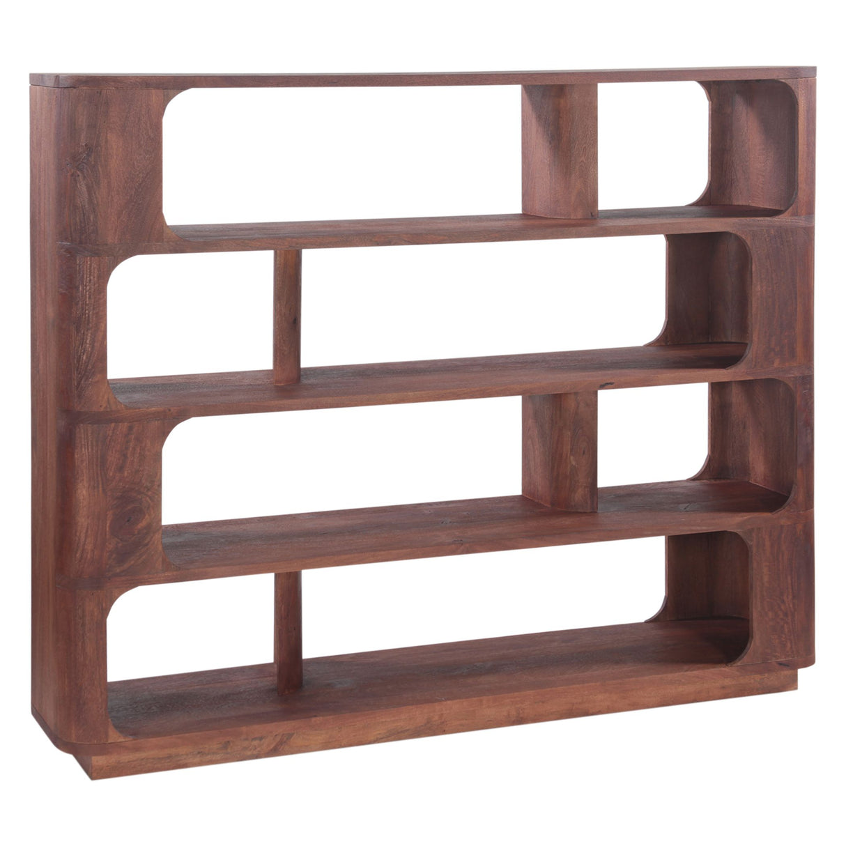Henderson 67" Wide Bookshelf in Pecan Brown from Home Trends & Design - Luna Furniture