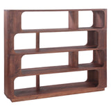 Henderson 67" Wide Bookshelf in Pecan Brown from Home Trends & Design - Luna Furniture