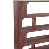Henderson 67" Wide Bookshelf in Pecan Brown from Home Trends & Design - Luna Furniture