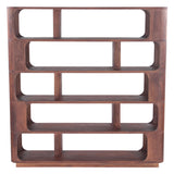 Henderson 69" Tall Bookshelf in Pecan Brown from Home Trends & Design - Luna Furniture