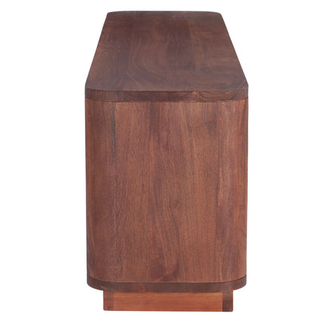 Henderson 70" Media Unit in Pecan Brown from Home Trends & Design - Luna Furniture