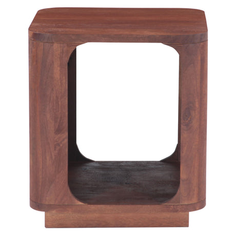 Henderson 21" Side Table in Pecan Brown from Home Trends & Design - Luna Furniture