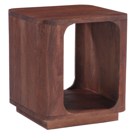 Henderson 21" Side Table in Pecan Brown from Home Trends & Design - Luna Furniture