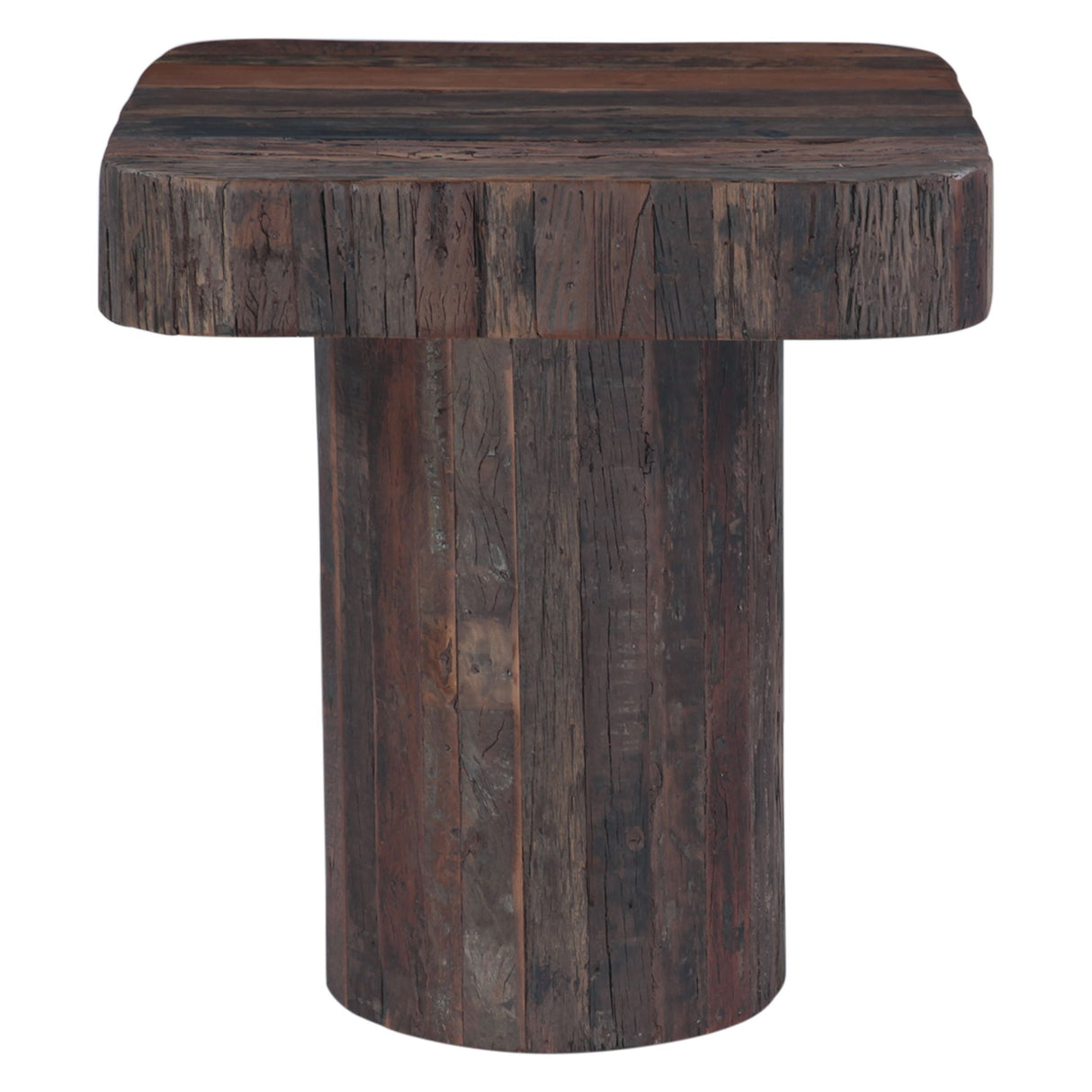 Hickory 26" Side Table in Reclaimed Wood from Home Trends & Design - Luna Furniture