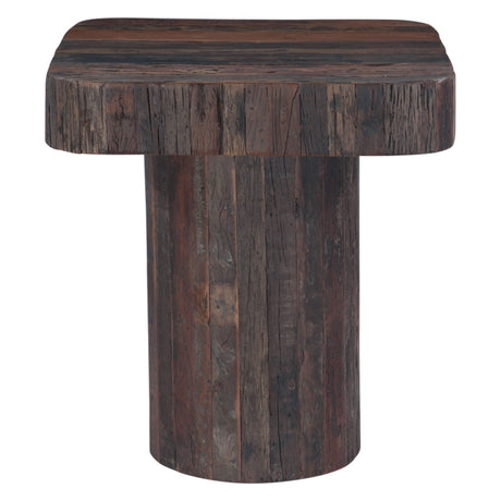 Hickory 26" Side Table in Reclaimed Wood from Home Trends & Design - Luna Furniture