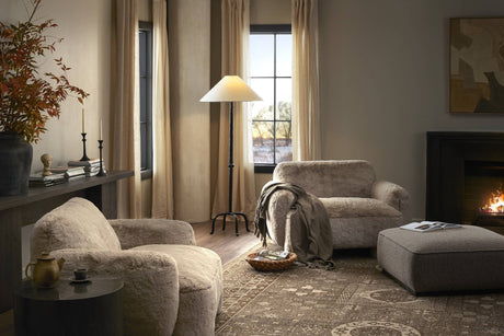 Yarra Console Table in Grey Oak Veneer from Four Hands - Luna Furniture