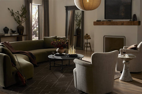 Hemlock Floor Mirror in Weathered Elm from Four Hands - Luna Furniture