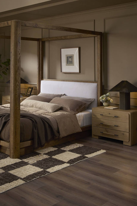 Kenric Table Lamp in Forest Green Canvas from Four Hands - Luna Furniture