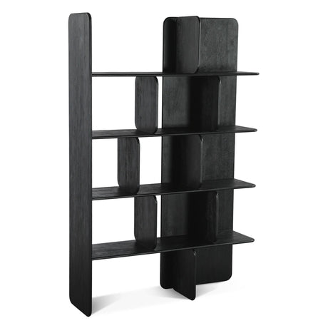 Hunter 48" Bookshelves in Black from Home Trends & Design - Luna Furniture
