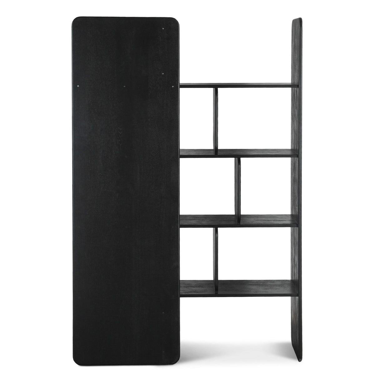 Hunter 48" Bookshelves in Black from Home Trends & Design - Luna Furniture