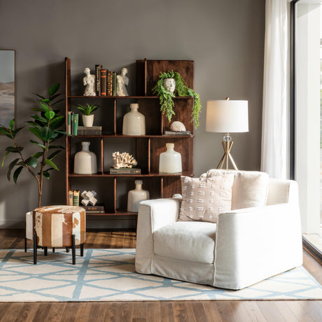 Hunter 48" Bookshelves in Dark Sienna from Home Trends & Design - Luna Furniture