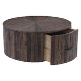 Harbor 32" Coffee Table with Storage Drawer in Reclaimed Hardwood from Home Trends & Design - Luna Furniture