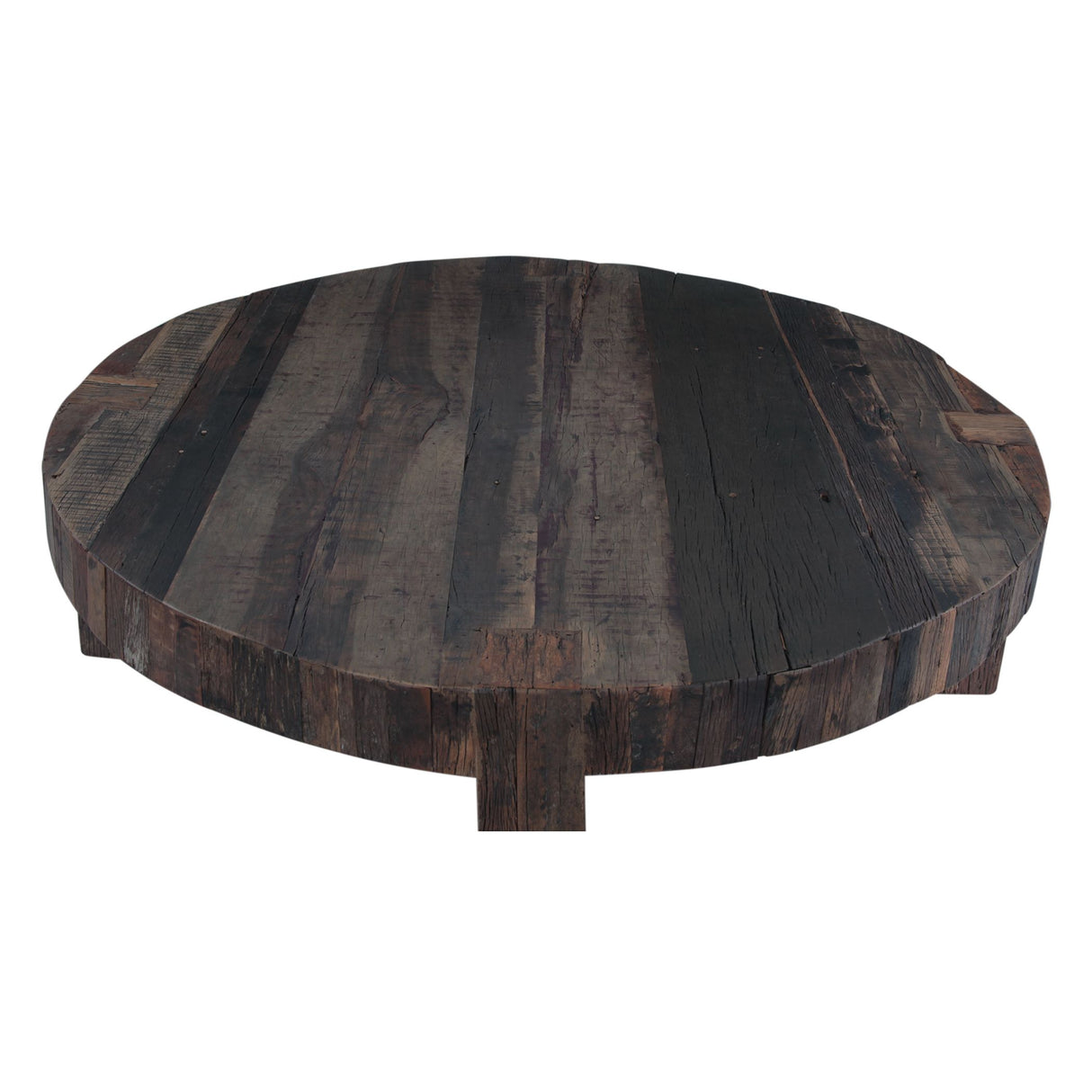 Harbor 58" Coffee Table with Cross Base in Reclaimed Hardwood from Home Trends & Design - Luna Furniture